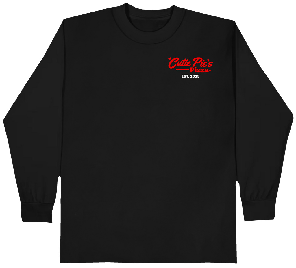 Cutie Pie's Pizza Long Sleeve (Black)