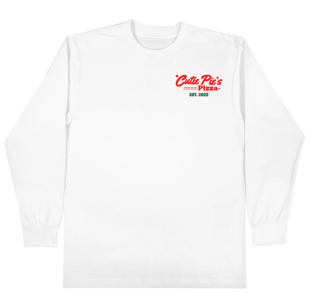 Cutie Pie's Pizza Long Sleeve (White)